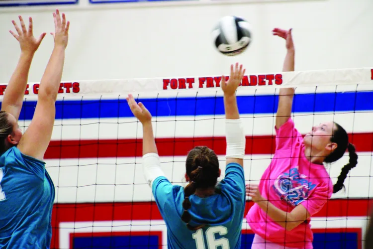 Joined for a cause: Fort Frye volleyball sweeps Waterford in three sets